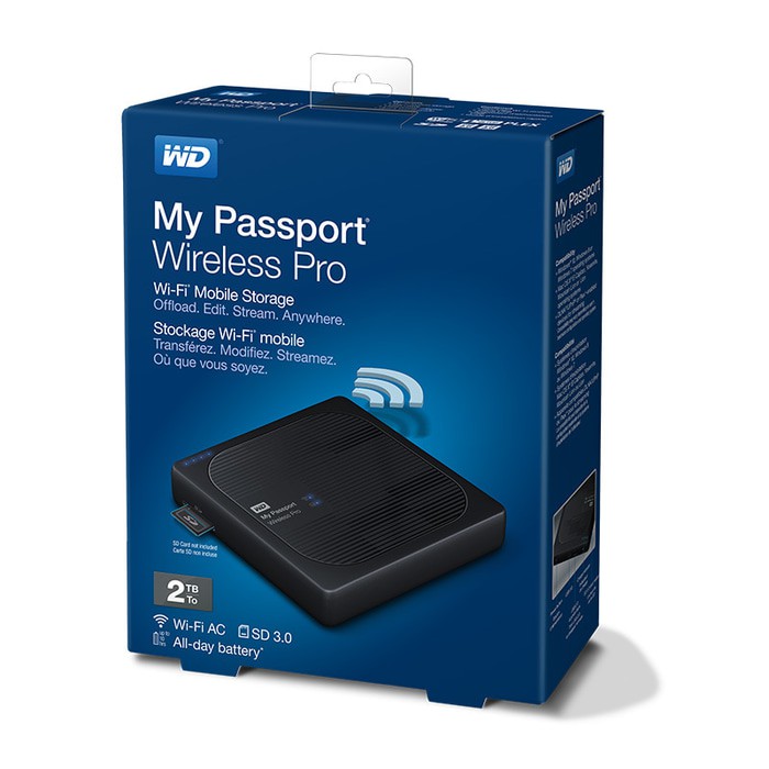 External Harddisk WD Passport  2TB wirelesspro