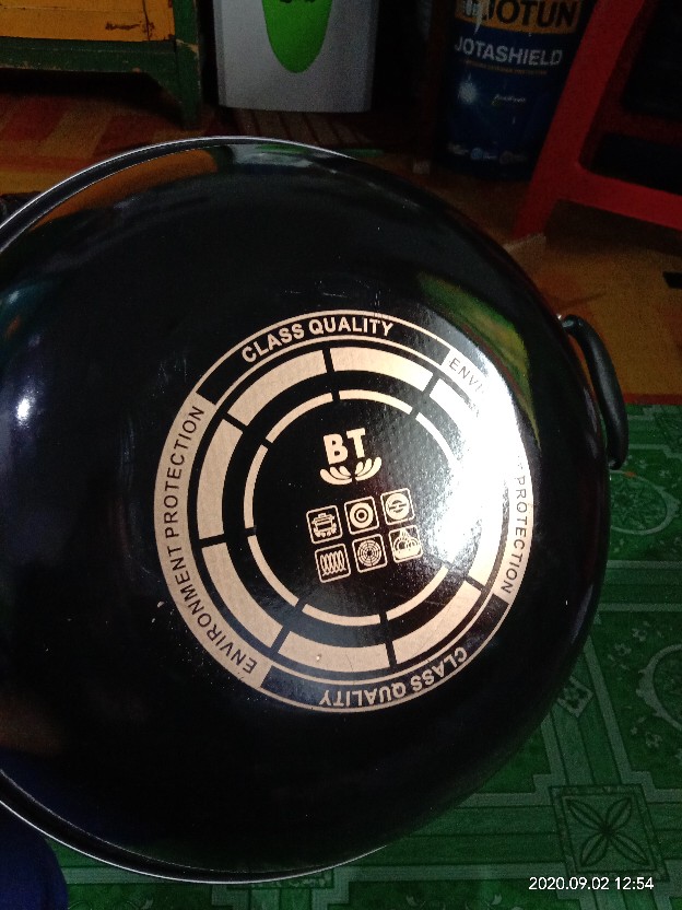 Wajan Enamel Gagang  Diameter 34cm