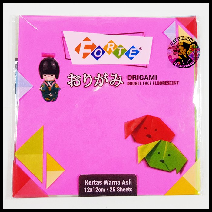 

[SET] KERTAS LIPAT ORIGAMI 12X12 CM FORTE (25 LEMBAR)