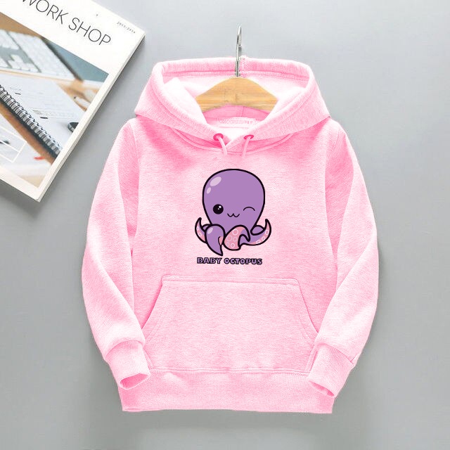 Hoodie Anak Unisex Baby Octopus SIze M-XL