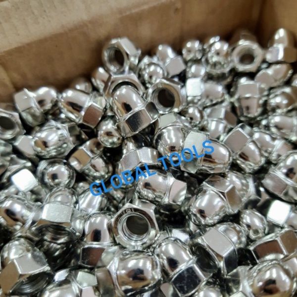 BIGSALE  Mur topi m8 termurah cap nut 8mm mur jamur mur tutup nikel m8 baut 12 Tools global