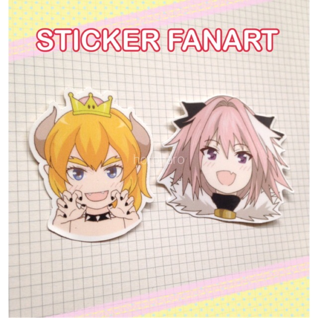 

sticker fanart anime ASTOLFO / BOWSETTE