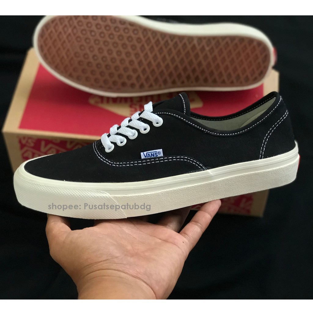 VANS AUTHENTIC OG BLACK WHITE BOX MERAH 37-43