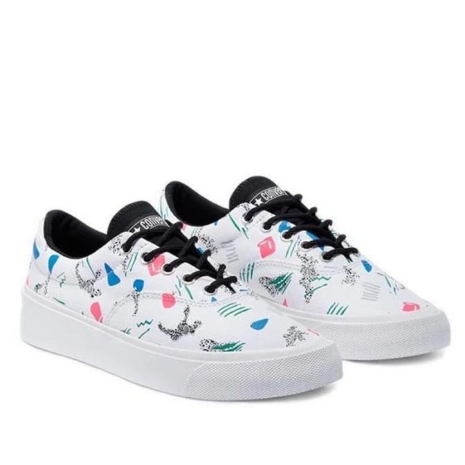 Converse Skid Grip 80s Archive Print White Court Green