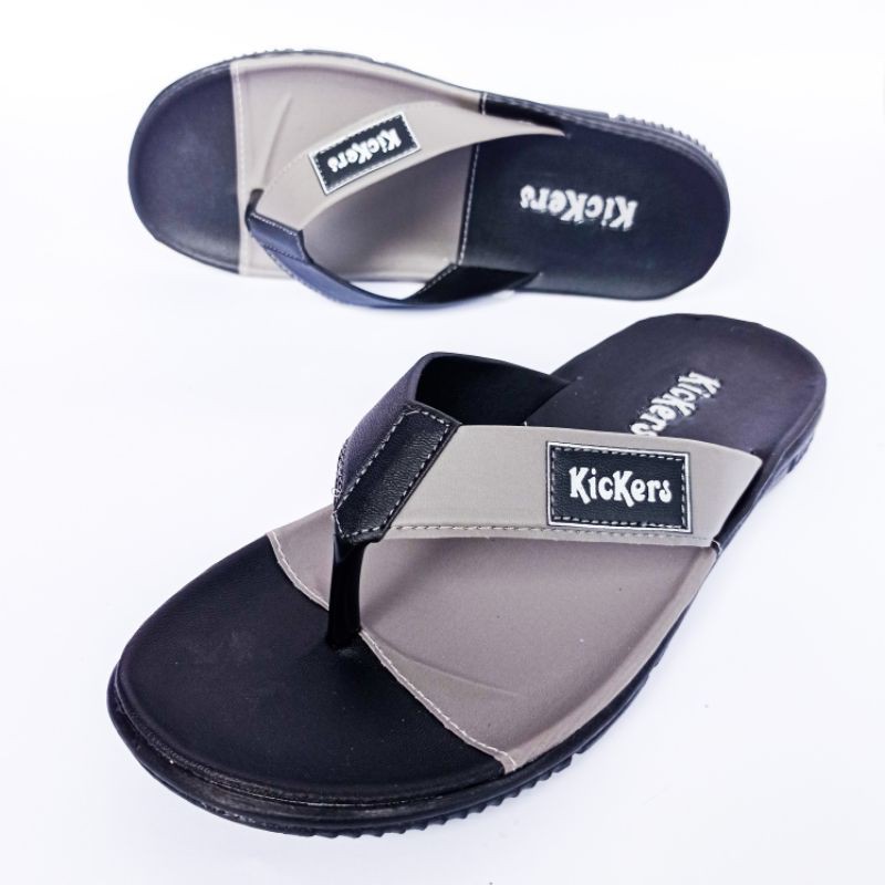 Sandal Pria Distro Sendal Jepit Tiga Warna Multiple KCK