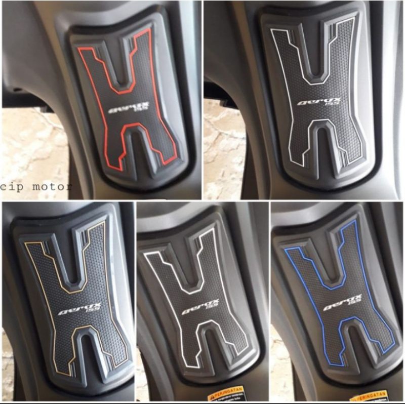 Sticker stiker tutup tangki bensin aerox 155 bahan karet premium