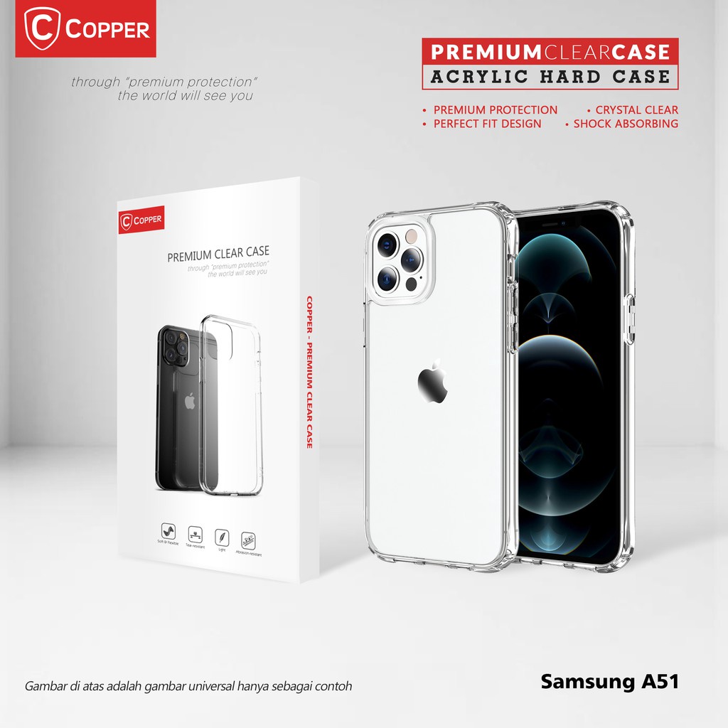 Samsung A51 - Copper Acrylic Bening Clear-0