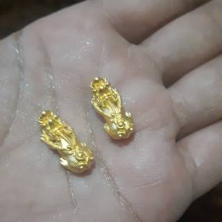  emas  asli 24  karat  hongkong naga  pixiu Shopee Indonesia