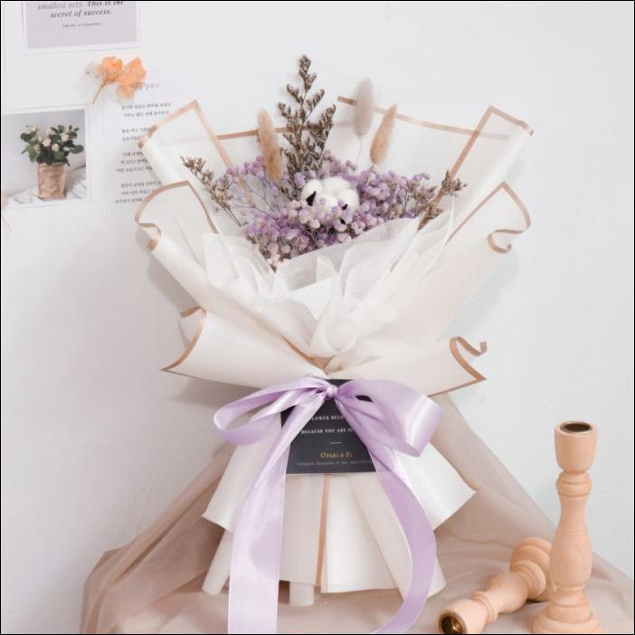 DRIED BABY BREATH BOUQUET BUKET BUNGA KERING - LAVENDER