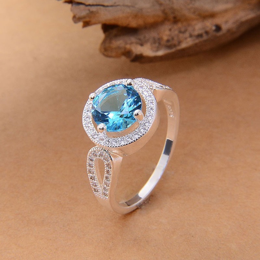 Hu Hu Hu Hu Hu Alat Bantu Pasang Kacamata♡ Cincin Wanita Hias Cubic Zirconia Untuk Pertunanganpernikahanhadiah