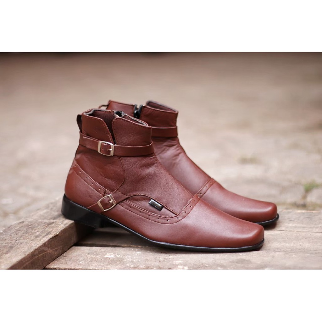 Sepatu Pria Original Cevany Paccuan High Pantofel Leather Elegant / Stylist