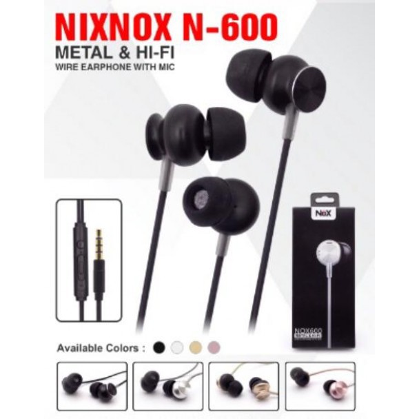 EARPHONE NIX NOX N600