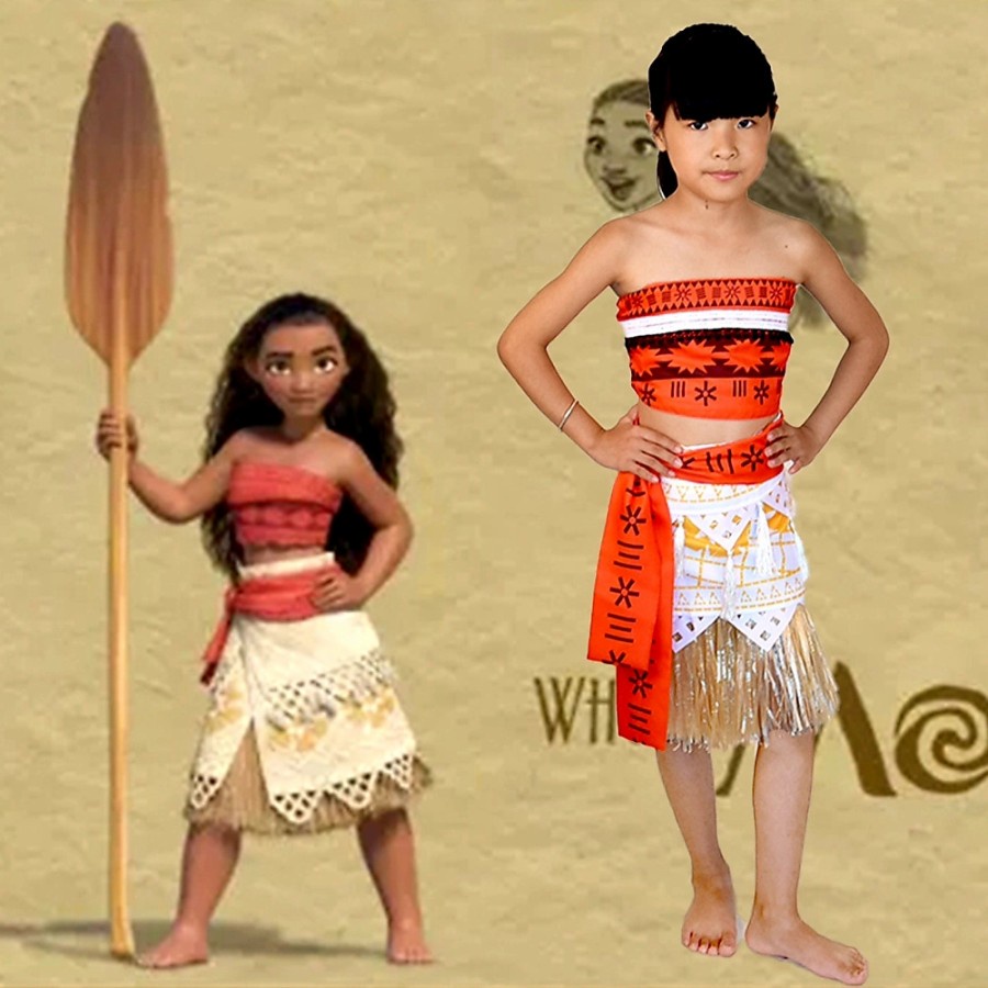 Kostum Princess MOANA Halloween Costume Moana Cosplay Kostum Anak