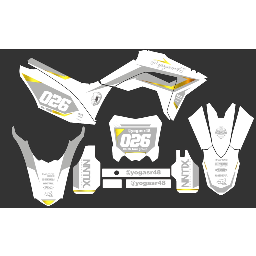 decal crf cutting gold