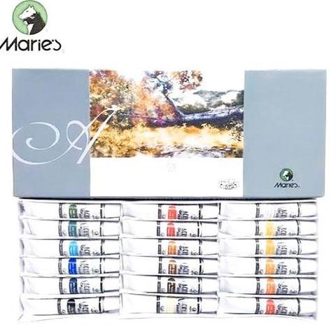 

Maries Cat Akrilik Colour Set Type 818 12Ml 18 Warna