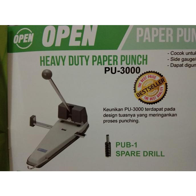 

Heavy Duty Paper Punch Open Pu-3000 Termurah