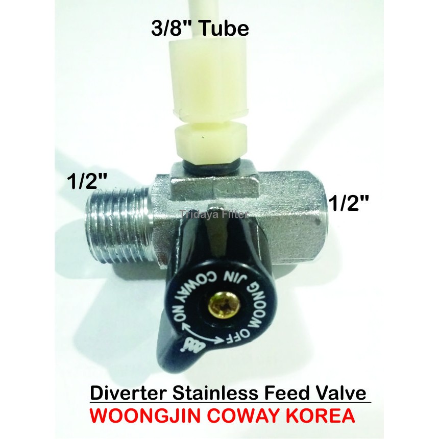 Diverter Feed Valve Sambungan Kran Air Water Supply WOONGJIN KOREA 3/8