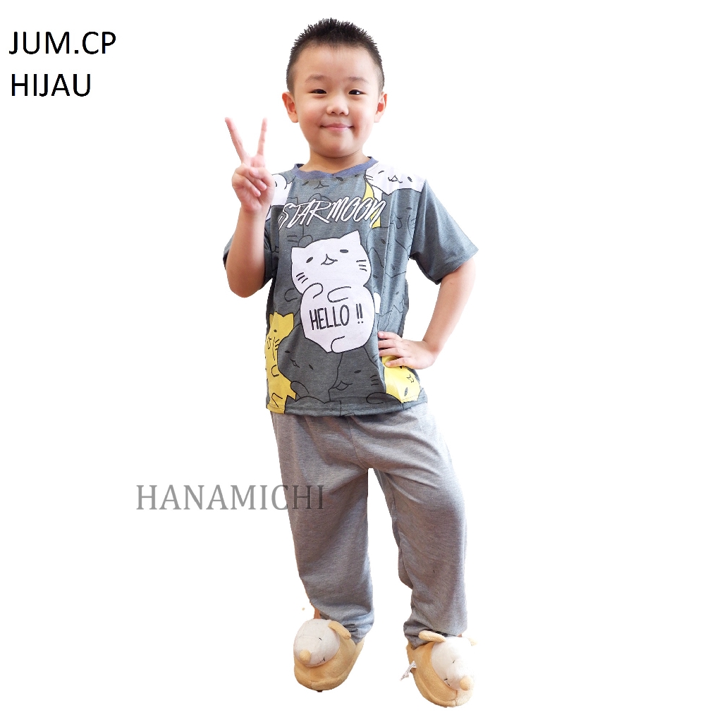 Hanamichi JUM.CP Baju Tidur Anak Lengan Pendek