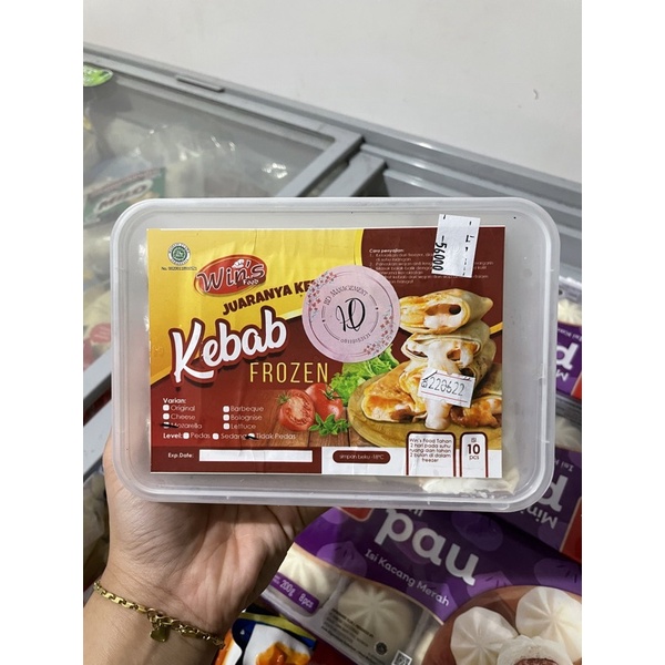 HD Management Kebab Frozen Wins Mozarella Lettuce dan Bolognese