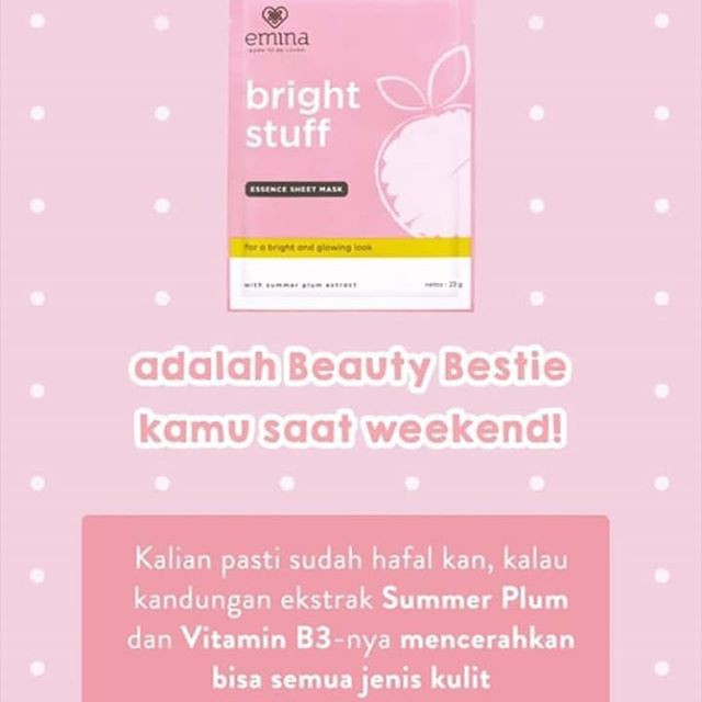 Emina Bright Stuff Essence Sheet Mask 23gr