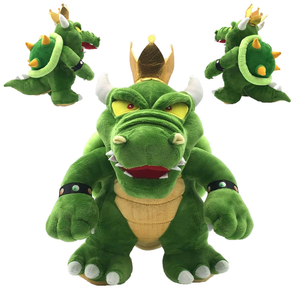 King Super Mario Koopa Bowser Mainan Mewah Boneka Binatang Koopa Hijau Inci Boneka12