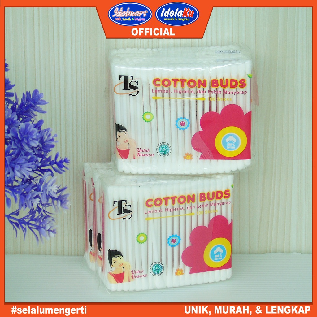 IDOLMART Cotton Bud Reguler Refill 100pcs Idolmart Surabaya