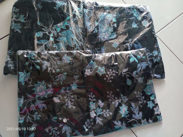 Atasan Batik Wanita Mix Moscrep Polosan Blouse Atasan Batik Wanita Kerja Modern Atasan Batikterlaris