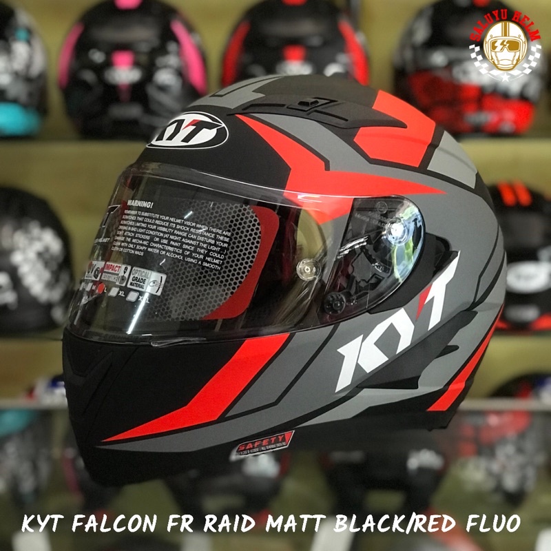 HELM KYT FALCON FR NEW FULL FACE DOUBLE VISOR