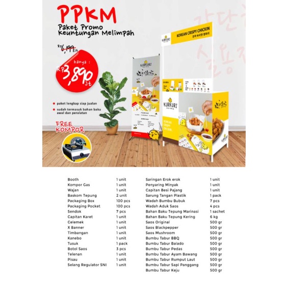 Paket PPKM Ayam Kurkuri (booth) an ar