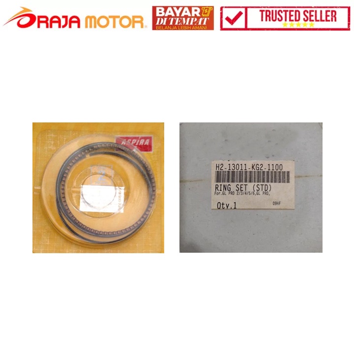 COD READY - Aspira Ring Piston Honda GL Pro OS Standar H213011KG21100 - RAJA MOTOR Jual Aksesoris Va