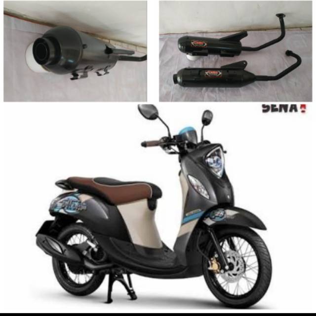 Knalpot racing bobokan standar yamaha fino fi 125 injection