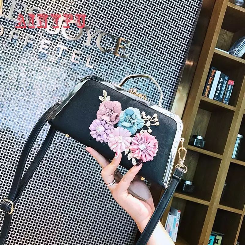 Tas pesta import wanita cantik bunga F21562
