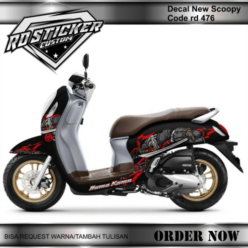 decal sticker new Scoopy remote 2021/2022