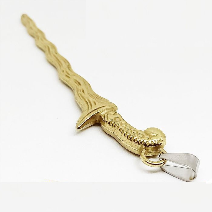 Kalung Keris Pria Wanita Titanium Etnik Liontin Pendant Etnik Jawa Kuno