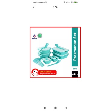 BIGGY Aquamarine - Serving Set 6 Pcs [Prasmanan Set]

