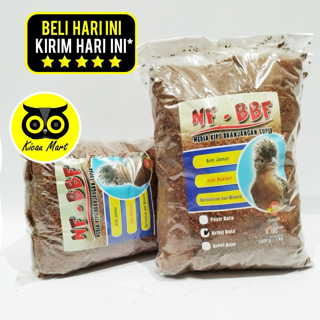 PASIR KRIKIL BATA BATU MEDIA KIPU SANGKAR KANDANG BURUNG BRANJANGAN 1 KG NF – BBF AKBBBF