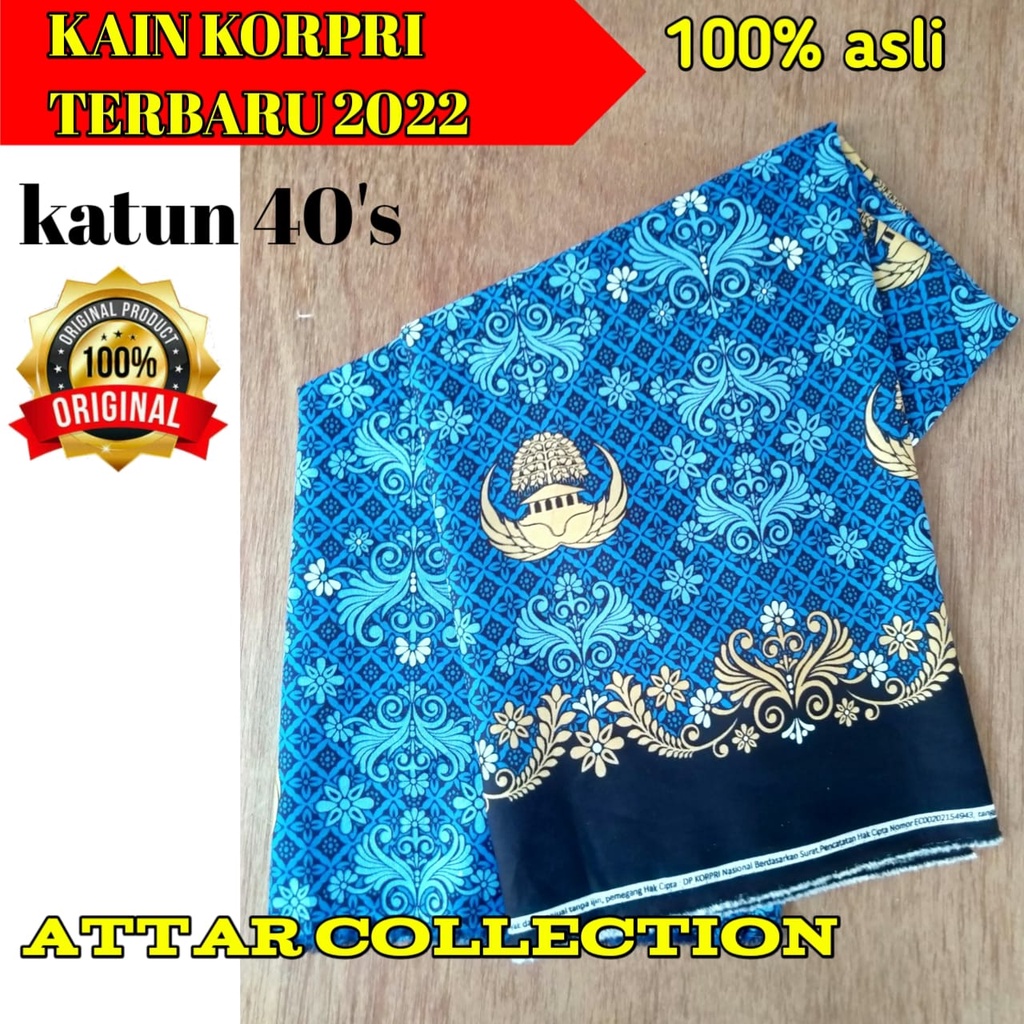 Kain Batik KORPRI Terbaru 2022 Dari MEREK SEKAR BENGAWAN 100% ASLI Anjuran Pemerintah kain katun 40'