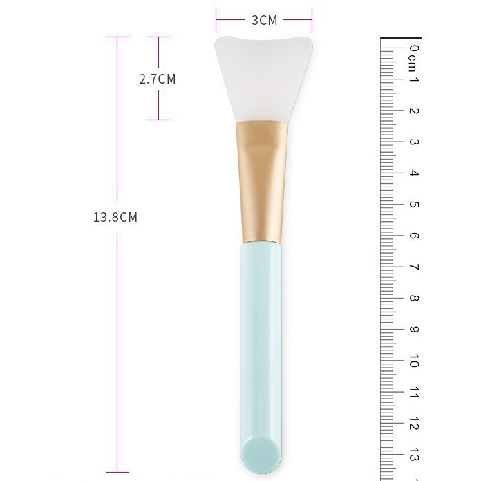 POKY - D8014 Brush Masker / Mask Brush / Silicone Facial Mud Mask Brush / Spatula / Kuas Masker Wajah Silikon K710