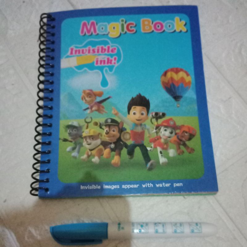 LYSASHOP - MAGIC WATER BOOK / BUKU AJAIB MEWARNAI ANAK GAMBAR MAINAN EDUKASI ANAK-Paw Patro