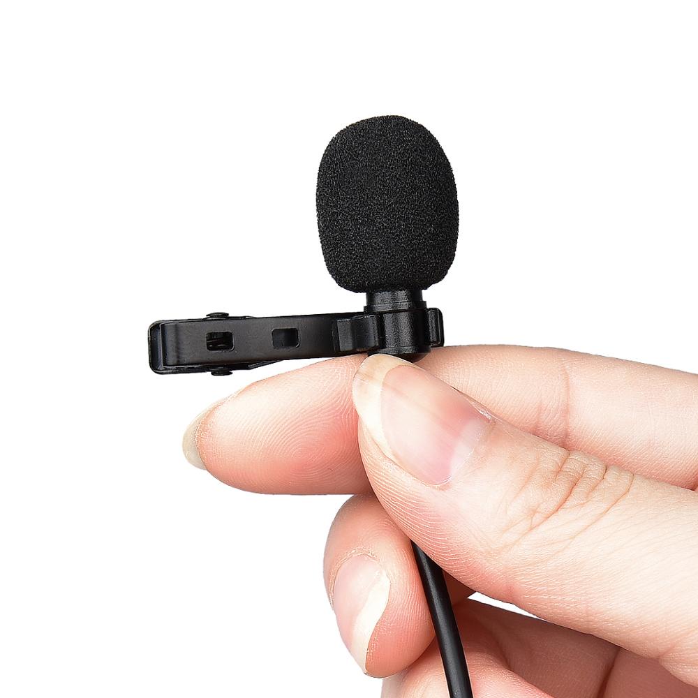 Microphone Clip On Professional Recording Lavalier Video Microphone Clip 3.5mm - MY2 - Black