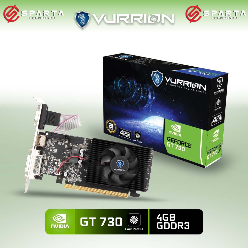 VGA Nvidia Geforce GT 730 4GB GDDR3 Vurrion New Garansi Resmi