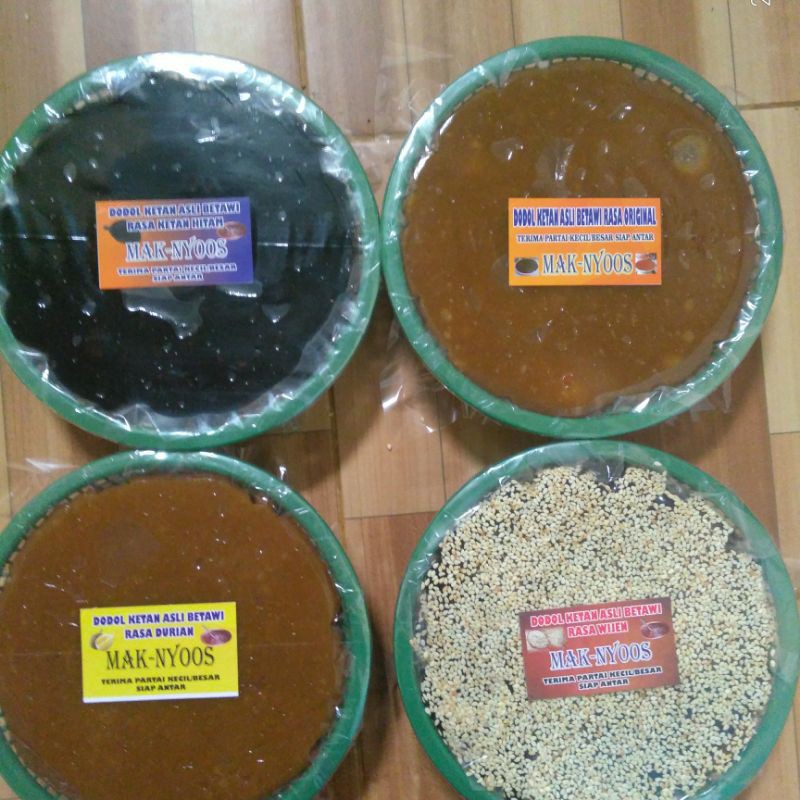 

Dodol Betawi Maknyoos berat 1 kg/sebesek random