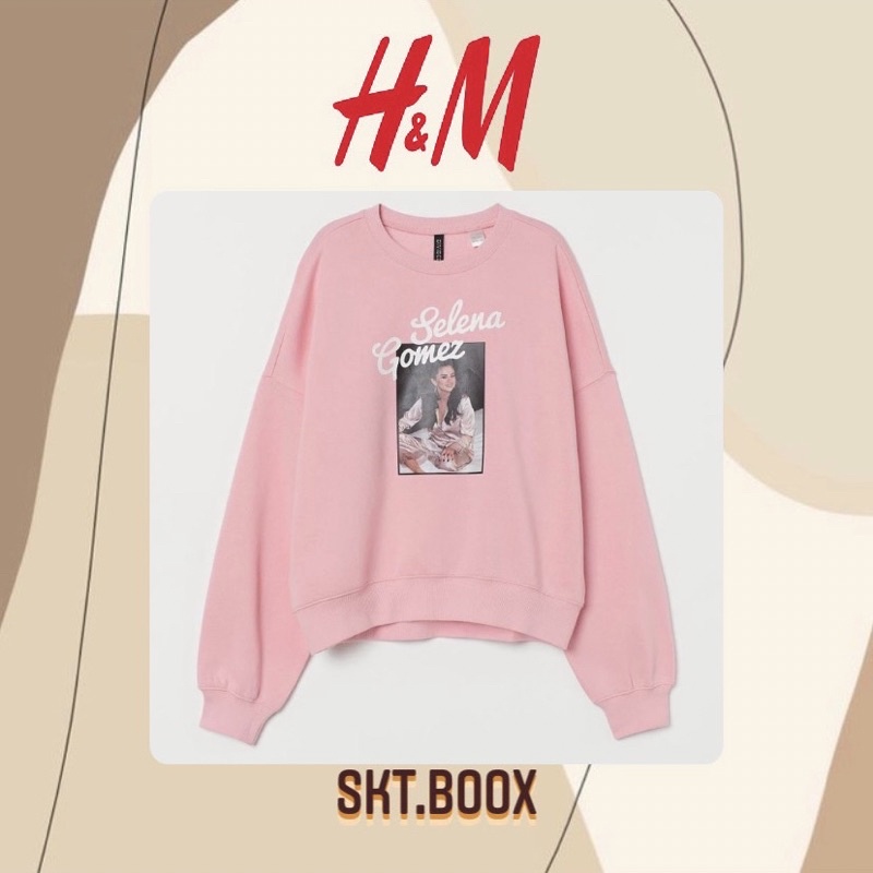 Crewneck  Selena Gomez Pink Original HnM, Promo,Flash Sale,Diskon, Gratis ongkir, Cashback,Voucher,f