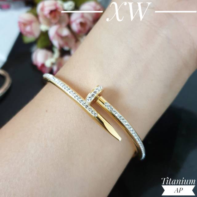 Gelang Titanium Paku Mata G01069