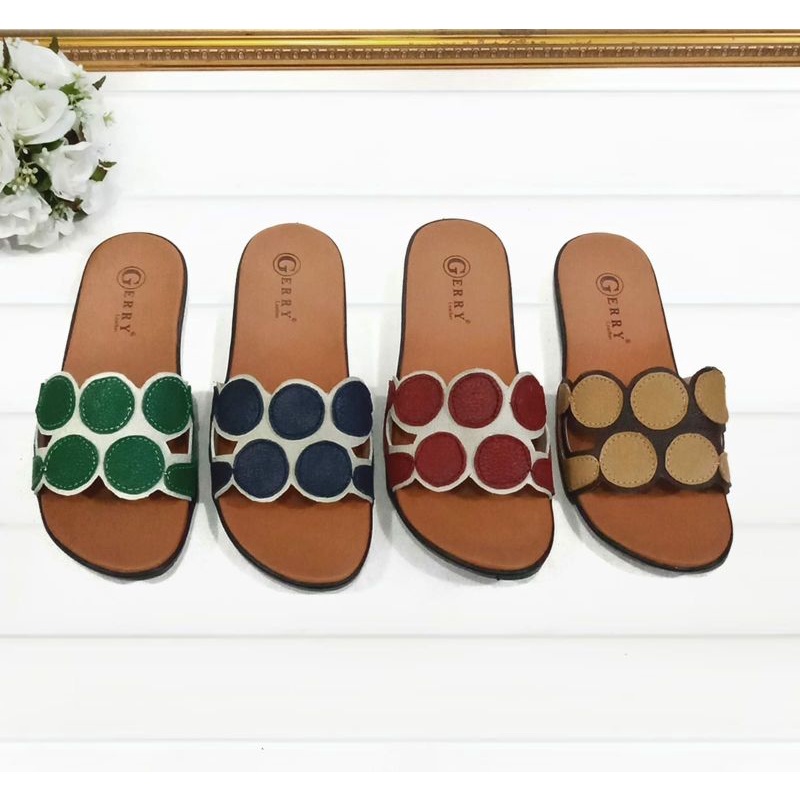 Sandal Kulit Wanita Terbaru Model Agnes 2021 Bahan Kulit Sapi Asli 100%