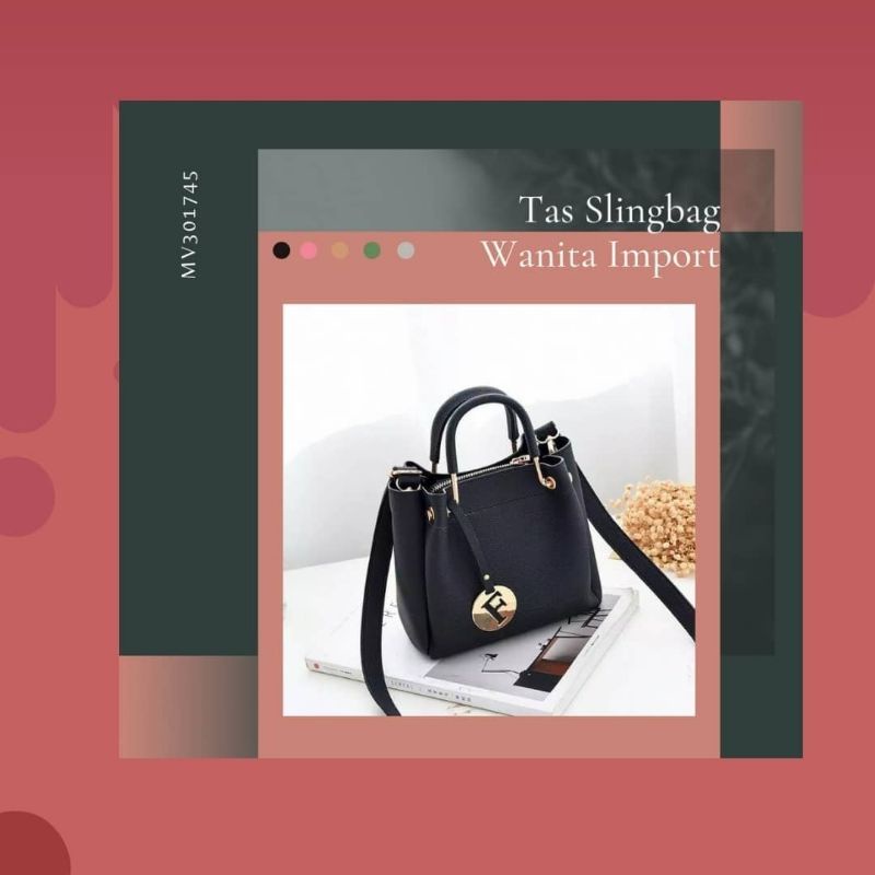 TAS SLINGBAG WANITA IMPORT 2IN1 BTH6822 BQ1745 EL 283 LT1173 CR7078 GT1672✨