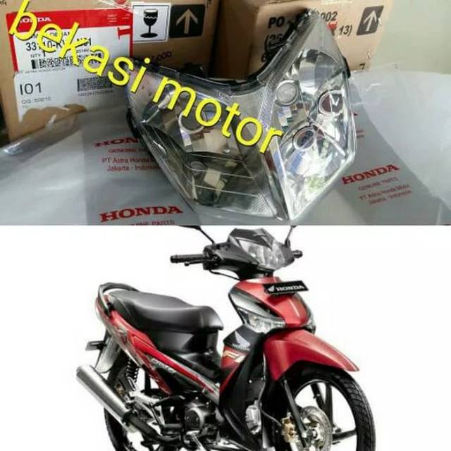 33110-KVL-N01 lampu depan honda reflektor headlamp honda supra 125 batman original 33110KVLN01