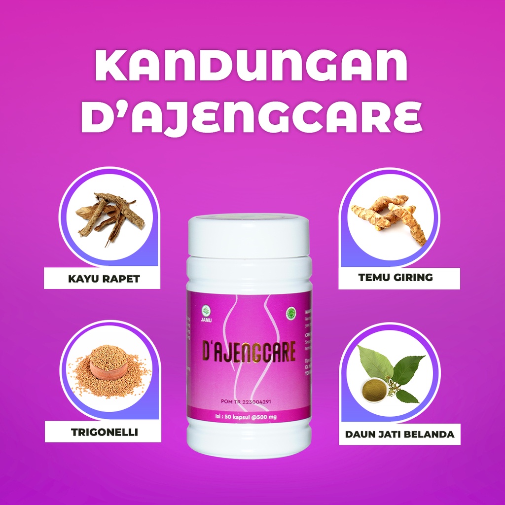 Obat Pelancar Haid keputihan gatal dan bau amis Herbal Alami BPOM D'ajengCare