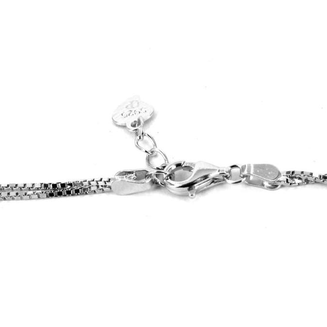 Dparis gelang tangan rantai wanita silver