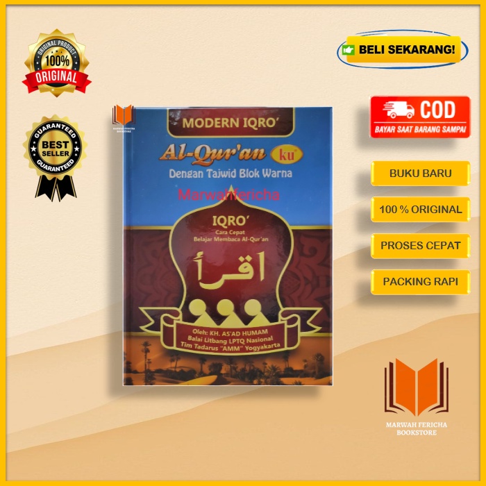 Al Quran Ku Tajwid Blok Warna Modern IQRO 1 s/d 6